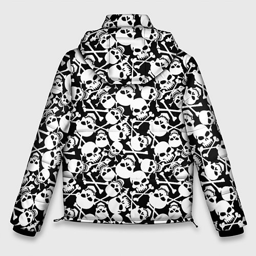 Мужская зимняя куртка Смерть / 3D-Черный – фото 2