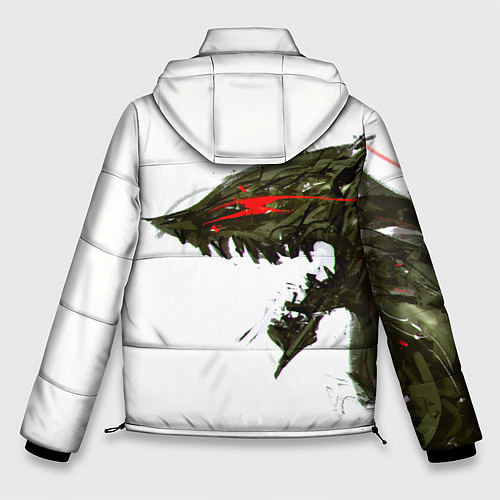 Мужская зимняя куртка БЕРСЕРК красками / 3D-Черный – фото 2