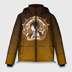 Куртка зимняя мужская Genshin Impact - Zhongli, цвет: 3D-светло-серый