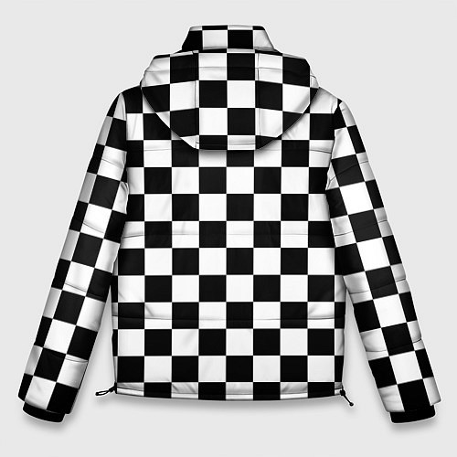 Мужская зимняя куртка Шахматист / 3D-Черный – фото 2