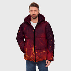 Куртка зимняя мужская ПЛАМЯ 3D, цвет: 3D-черный — фото 2