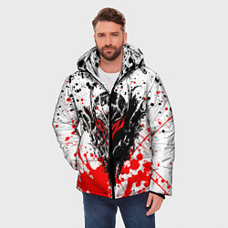 Куртка зимняя мужская Броня Берсерка, цвет: 3D-красный — фото 2