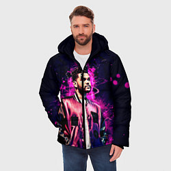 Куртка зимняя мужская The Weeknd, цвет: 3D-красный — фото 2