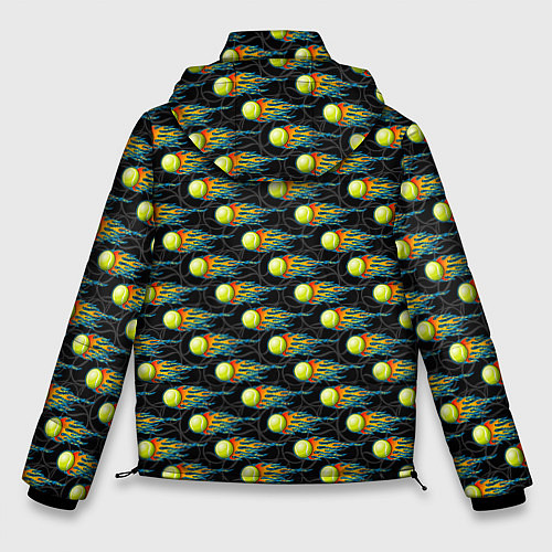 Мужская зимняя куртка Теннисные Мячики / 3D-Черный – фото 2