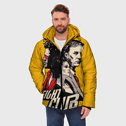 Куртка зимняя мужская Бойцовский Клуб Три личности, цвет: 3D-черный — фото 2