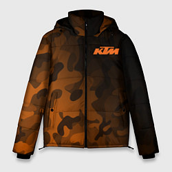 Куртка зимняя мужская KTM КТМ CAMO RACING, цвет: 3D-красный