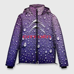 Куртка зимняя мужская Citroёn Storm Ситроен ливень, цвет: 3D-черный