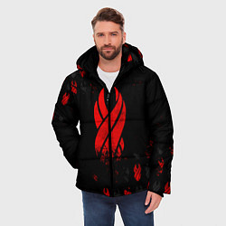 Куртка зимняя мужская DEAD SPACE ОБЕЛИСК, цвет: 3D-красный — фото 2