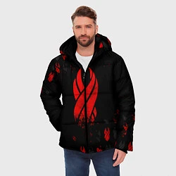 Куртка зимняя мужская DEAD SPACE ОБЕЛИСК, цвет: 3D-красный — фото 2