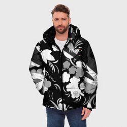 Куртка зимняя мужская Russia Камуфляж белый New 202223, цвет: 3D-черный — фото 2