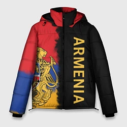 Мужская зимняя куртка Armenia Flag and emblem