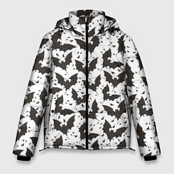 Куртка зимняя мужская Летучие мыши, цвет: 3D-черный