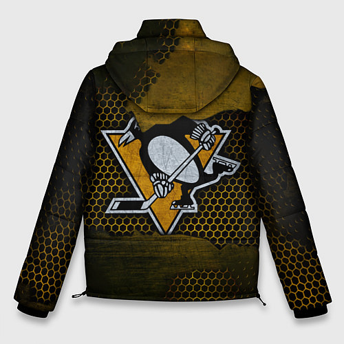 Мужская зимняя куртка Pittsburgh Penguins на спине / 3D-Черный – фото 2