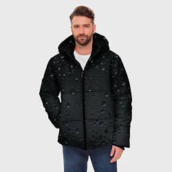 Куртка зимняя мужская Ночной дождь, цвет: 3D-черный — фото 2