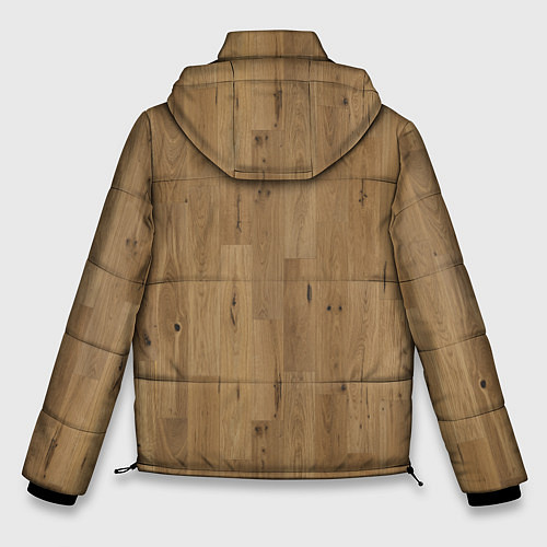 Мужская зимняя куртка Камуфляж линолеум / 3D-Черный – фото 2