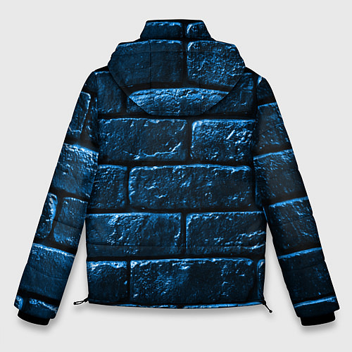 Мужская зимняя куртка Неоновая, кирпичная стена / 3D-Черный – фото 2