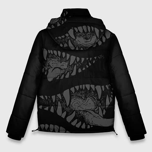 Мужская зимняя куртка Атака вампиров / 3D-Черный – фото 2