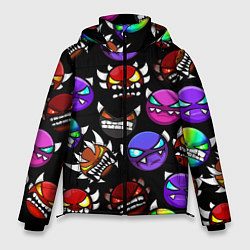 Куртка зимняя мужская Geometry Dash: Demons Squad, цвет: 3D-черный