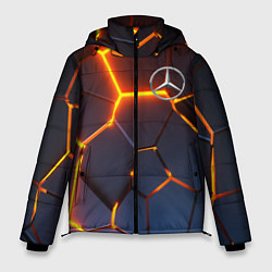 Куртка зимняя мужская MERCEDES-BENZ AMG 3D ГЕОМЕТРИЯ, цвет: 3D-красный