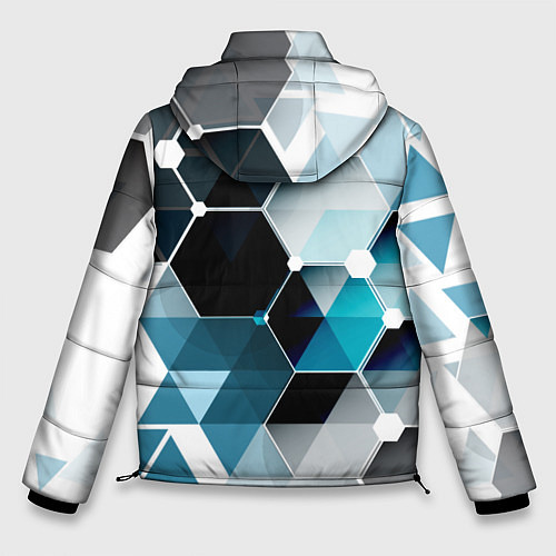 Мужская зимняя куртка Абстракция FLO / 3D-Черный – фото 2