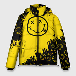 Мужская зимняя куртка Nirvana Smile Нирвана Рваный Паттерн