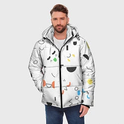 Куртка зимняя мужская TOCA BOCA УЗОР ФОН, цвет: 3D-черный — фото 2