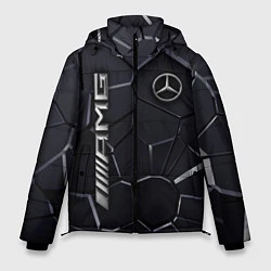 Куртка зимняя мужская Mercedes AMG 3D плиты, цвет: 3D-черный