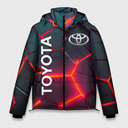 Мужская зимняя куртка TOYOTA 3D NEON ТОЙОТА 3Д ПЛИТЫ НЕОН