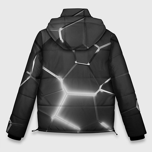 Мужская зимняя куртка AUDI GREY 3D ПЛИТЫ / 3D-Черный – фото 2