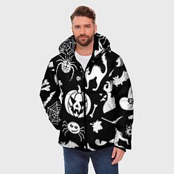 Куртка зимняя мужская Микс, цвет: 3D-черный — фото 2