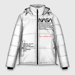 Мужская зимняя куртка NASA БЕЛАЯ ФОРМА