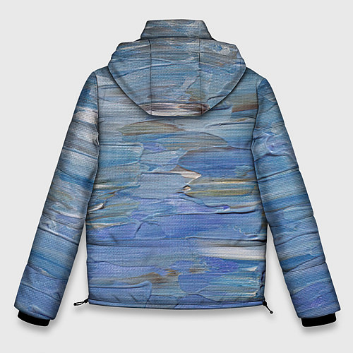 Мужская зимняя куртка Мазки красок / 3D-Черный – фото 2