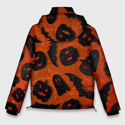 Мужская зимняя куртка Halloween print / 3D-Черный – фото 2