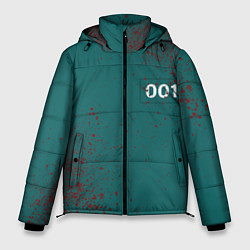 Куртка зимняя мужская Игра в кальмара: Персонаж 001, цвет: 3D-черный