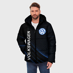 Куртка зимняя мужская Volkswagen, sport, цвет: 3D-черный — фото 2