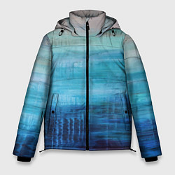 Куртка зимняя мужская Небесные потеки, цвет: 3D-черный