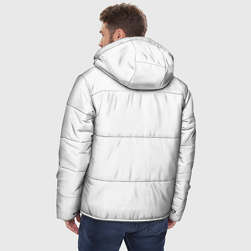 Мужская зимняя куртка Полный QR / 3D-Светло-серый – фото 4