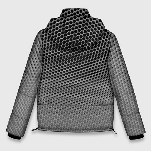 Мужская зимняя куртка Шестиугольная сетка / 3D-Черный – фото 2