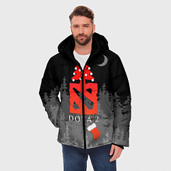 Куртка зимняя мужская Dota 2- С Новым годом!, цвет: 3D-черный — фото 2