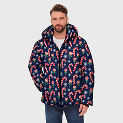 Куртка зимняя мужская Christmas Candy, цвет: 3D-черный — фото 2