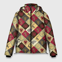 Куртка зимняя мужская Multicolor Sigil Pattern, цвет: 3D-черный