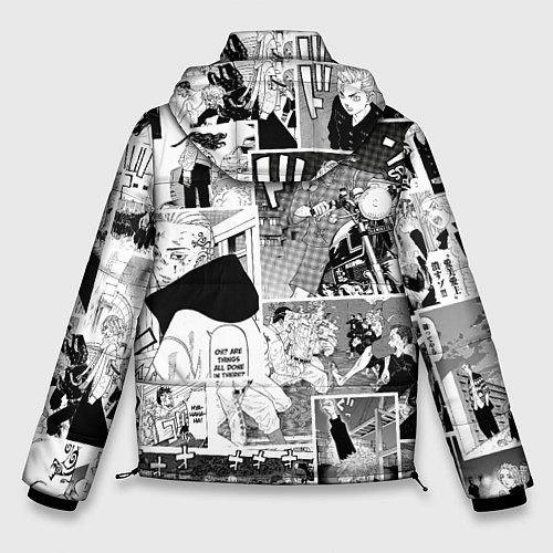 Мужская зимняя куртка Токийские мстители манга / 3D-Черный – фото 2