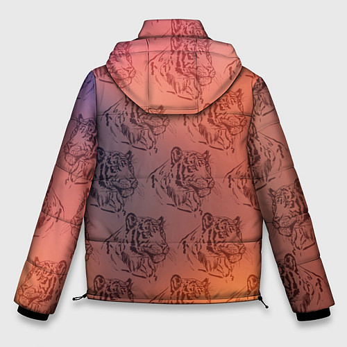 Мужская зимняя куртка Тигровый паттерн / 3D-Черный – фото 2