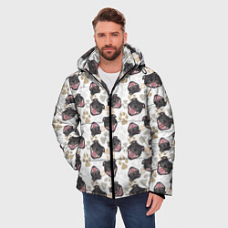 Куртка зимняя мужская Стаффордширский Бультерьер Bull-Terrier, цвет: 3D-светло-серый — фото 2