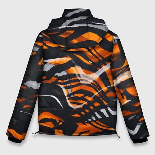 Мужская зимняя куртка Окрас тигра / 3D-Красный – фото 2