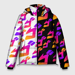 Куртка зимняя мужская JOJO BIZARRE ADVENTURE ДЖО ДЖО УЗОР, цвет: 3D-светло-серый