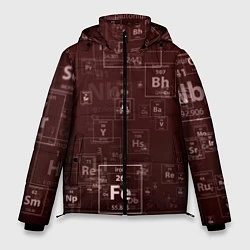 Куртка зимняя мужская Fe - Таблица Менделеева, цвет: 3D-светло-серый