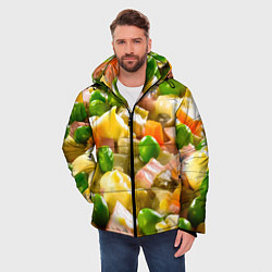 Куртка зимняя мужская Весь в оливье, цвет: 3D-светло-серый — фото 2