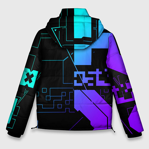 Мужская зимняя куртка Ghostrunner Neon / 3D-Черный – фото 2