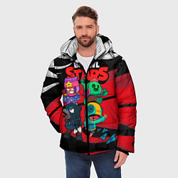 Куртка зимняя мужская Бойцы Brawl Stars, цвет: 3D-красный — фото 2